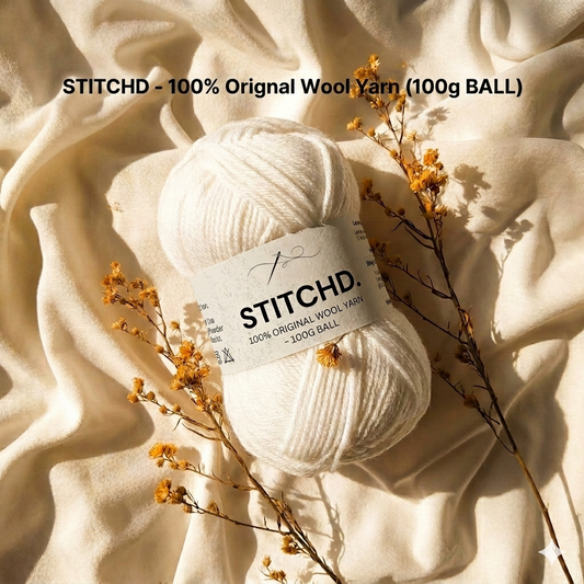 4-Ply Double Knit Acrylic Yarn – 100g Ball | STITCHD.